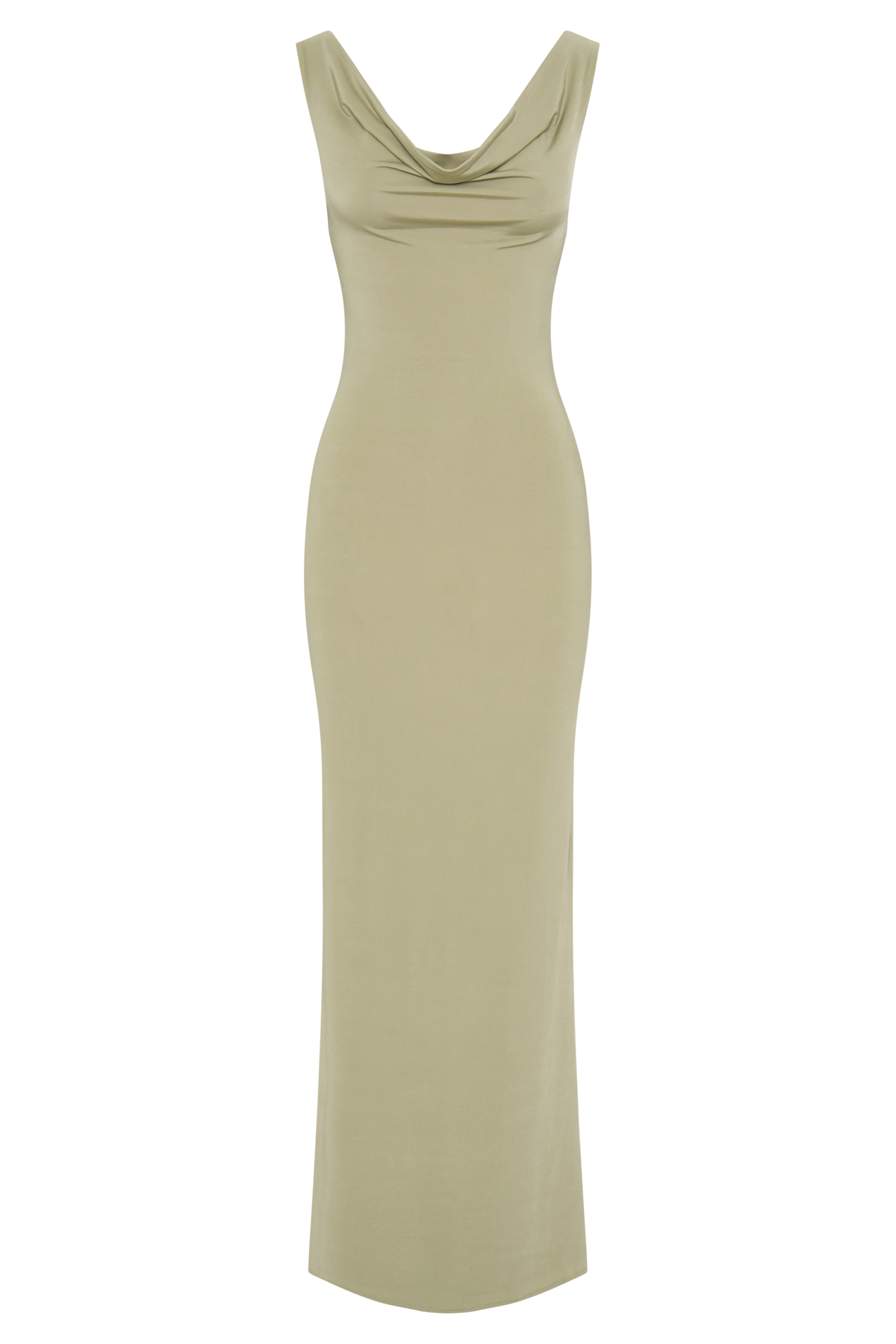 Marta Slinky Cowl Maxi Dress - Sage