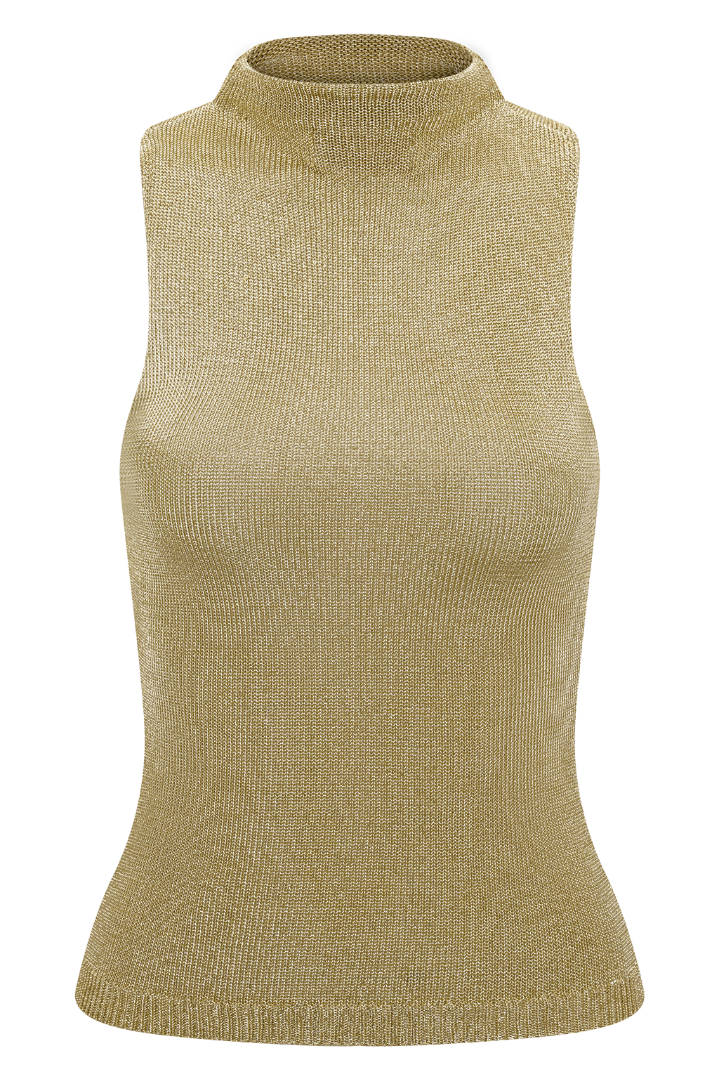 Nikki Lurex Top With Hardware - Gold