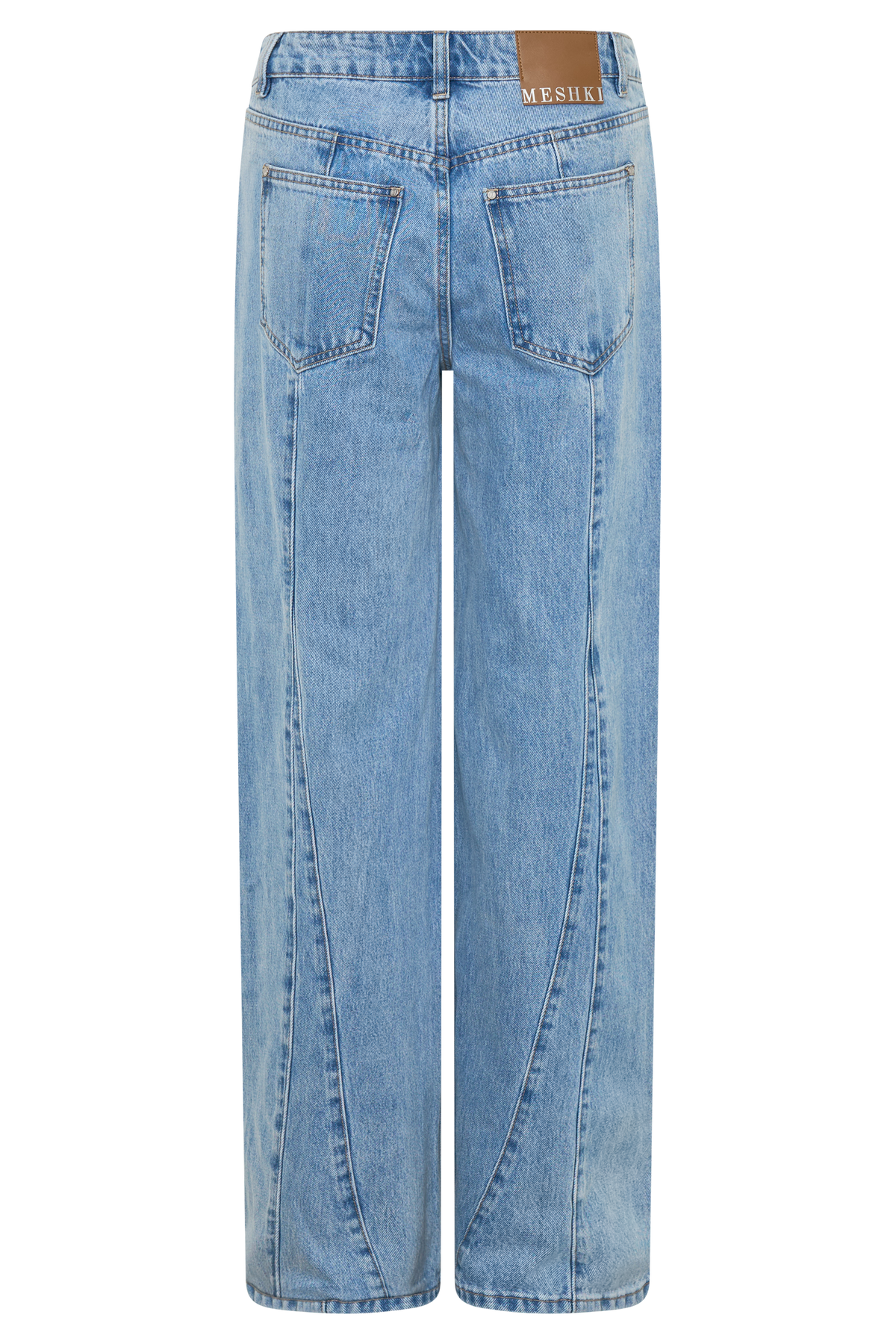 Roy Mid Rise Wide Leg Denim Jeans - Classic Blue