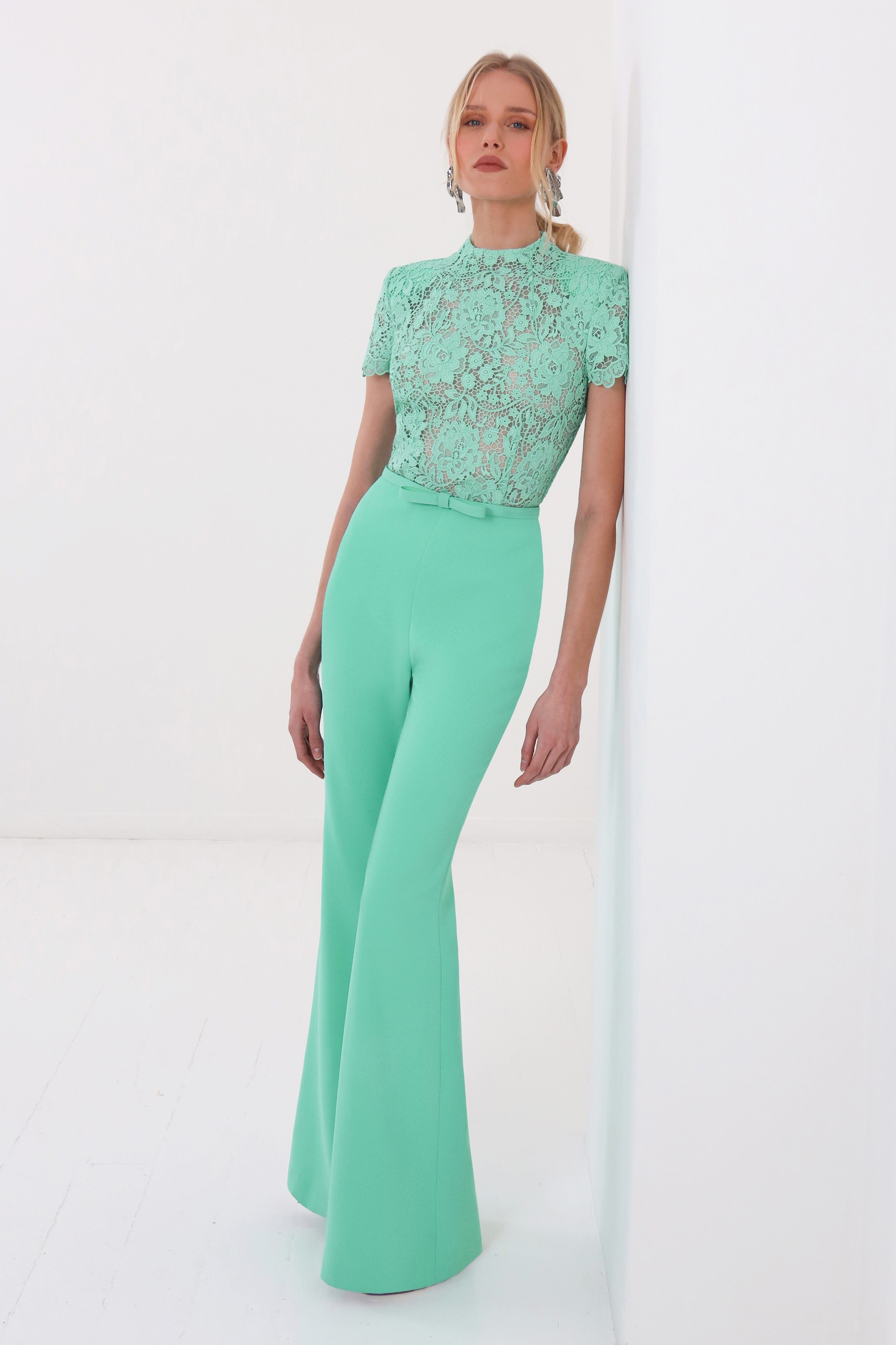 HATTIE MINT JUMPSUIT