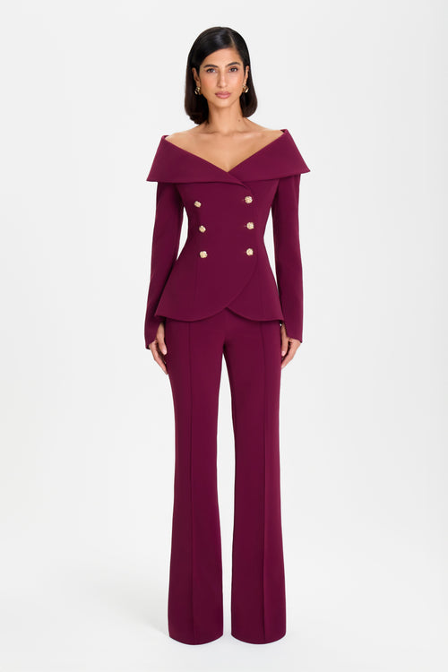ABIGAIL BURGUNDY TOP