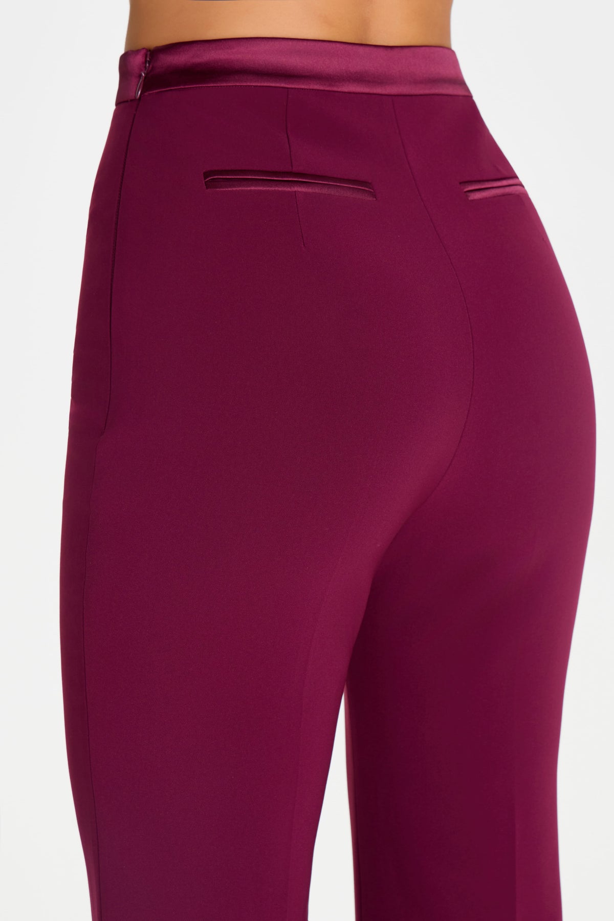 CHARLOTTE BURGUNDY TROUSERS