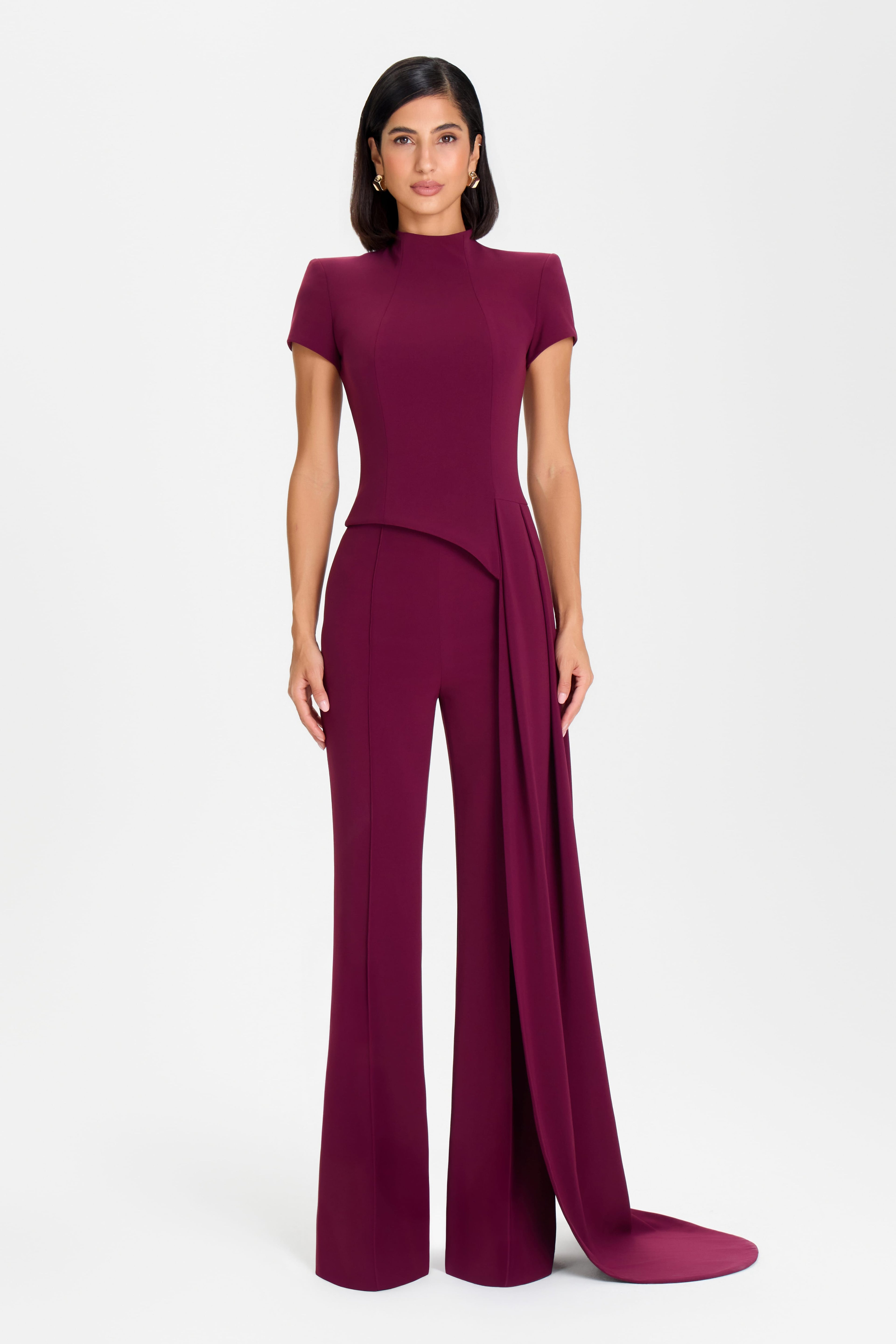 CHARLOTTE BURGUNDY TROUSERS