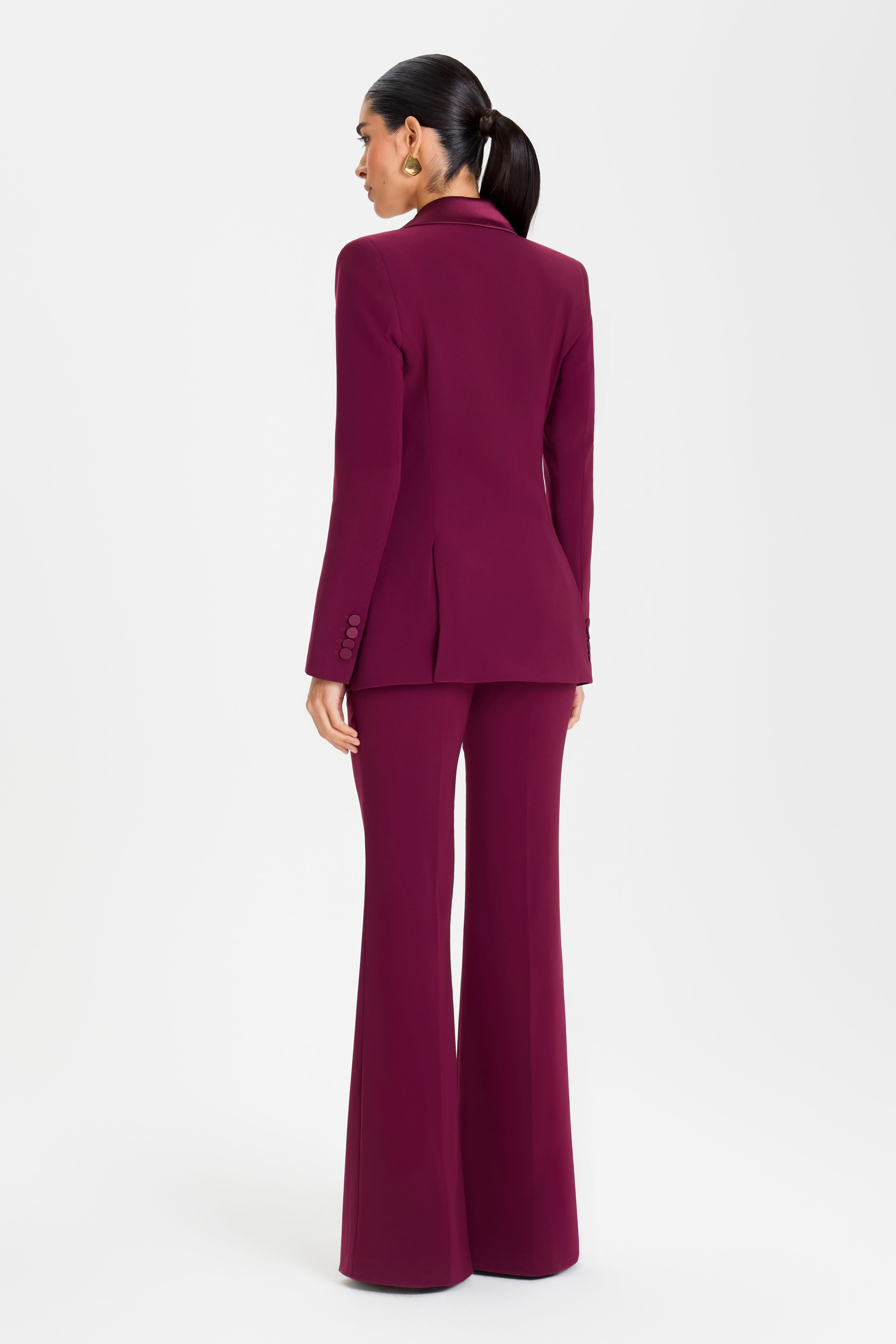 NATASHA BURGUNDY BLAZER