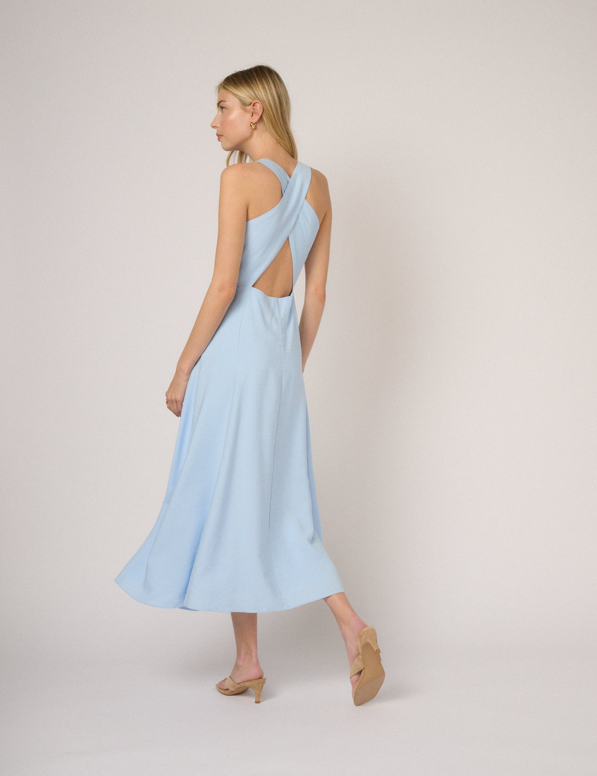 Light Blue Reign Midi Dress