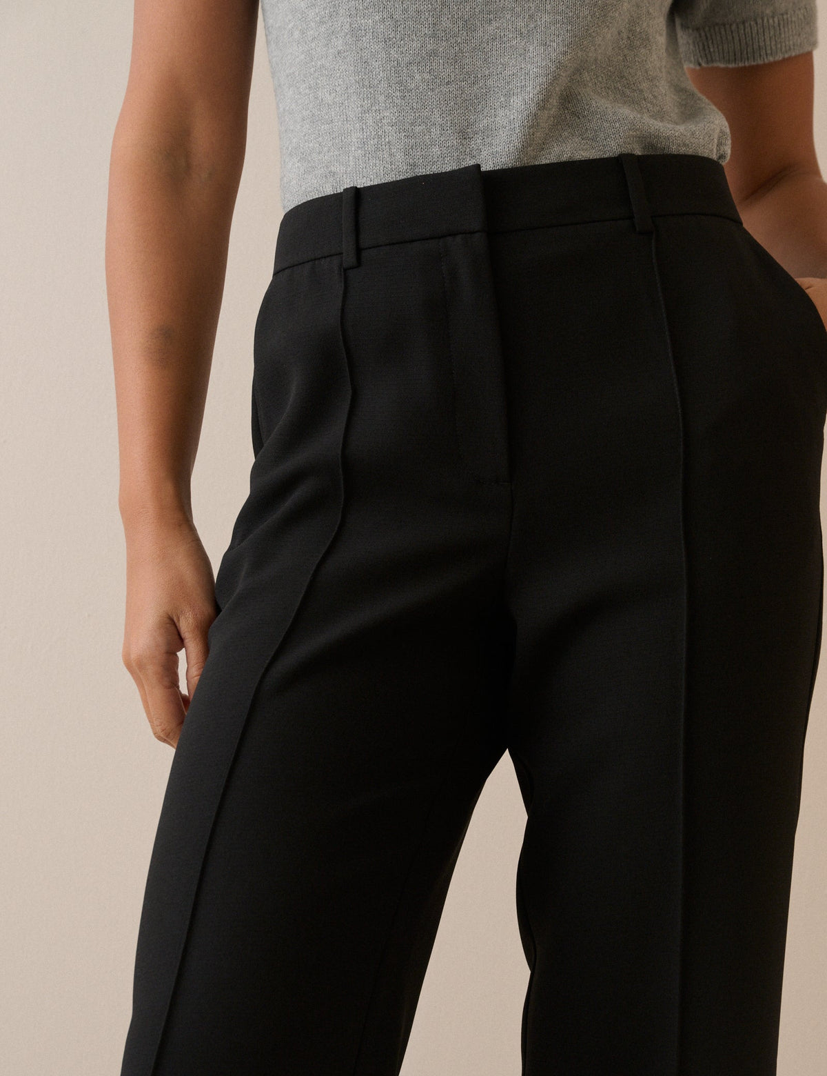 Black Cigarette Crepe Marnie Trousers