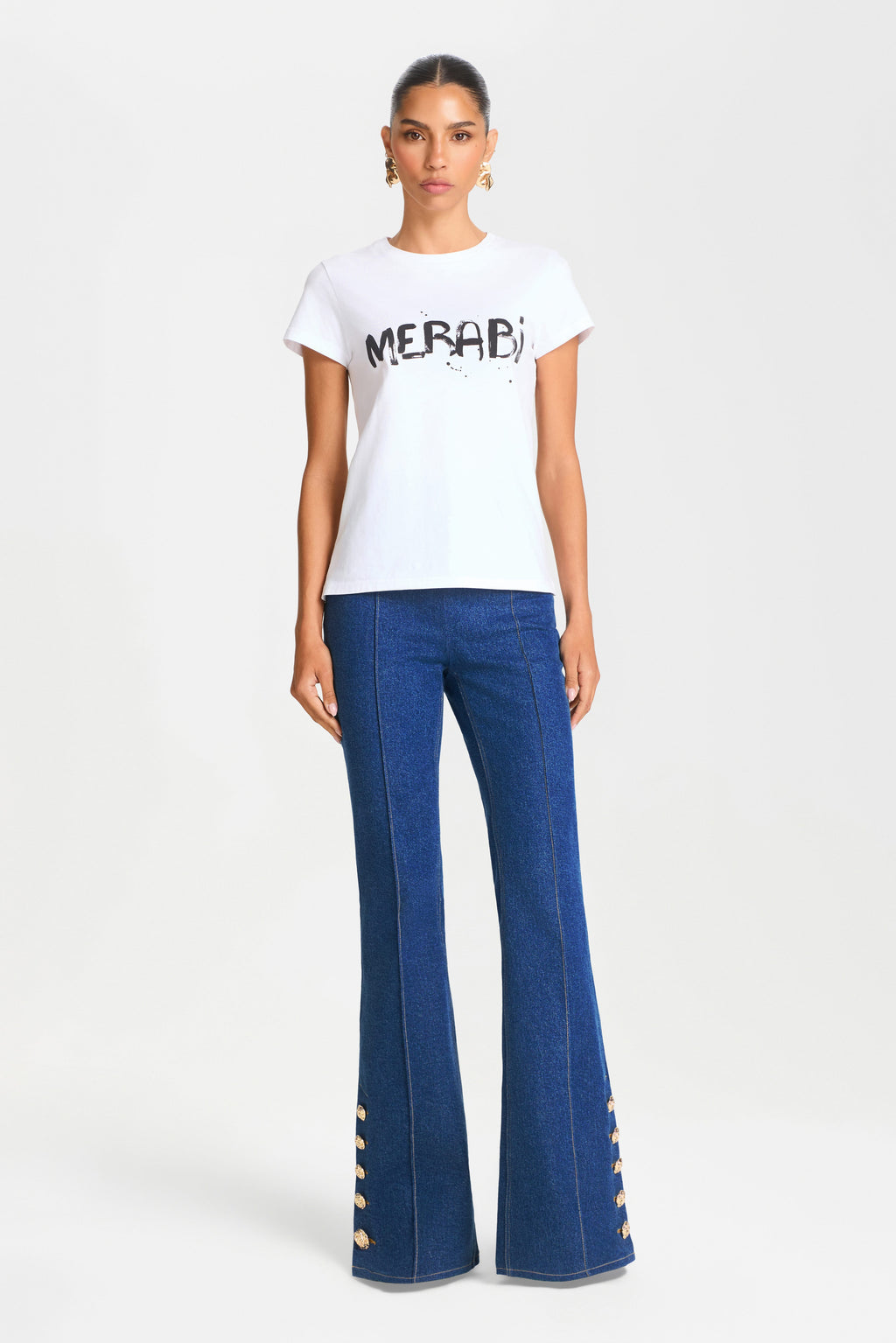 KENDRA DARK DENIM TROUSERS