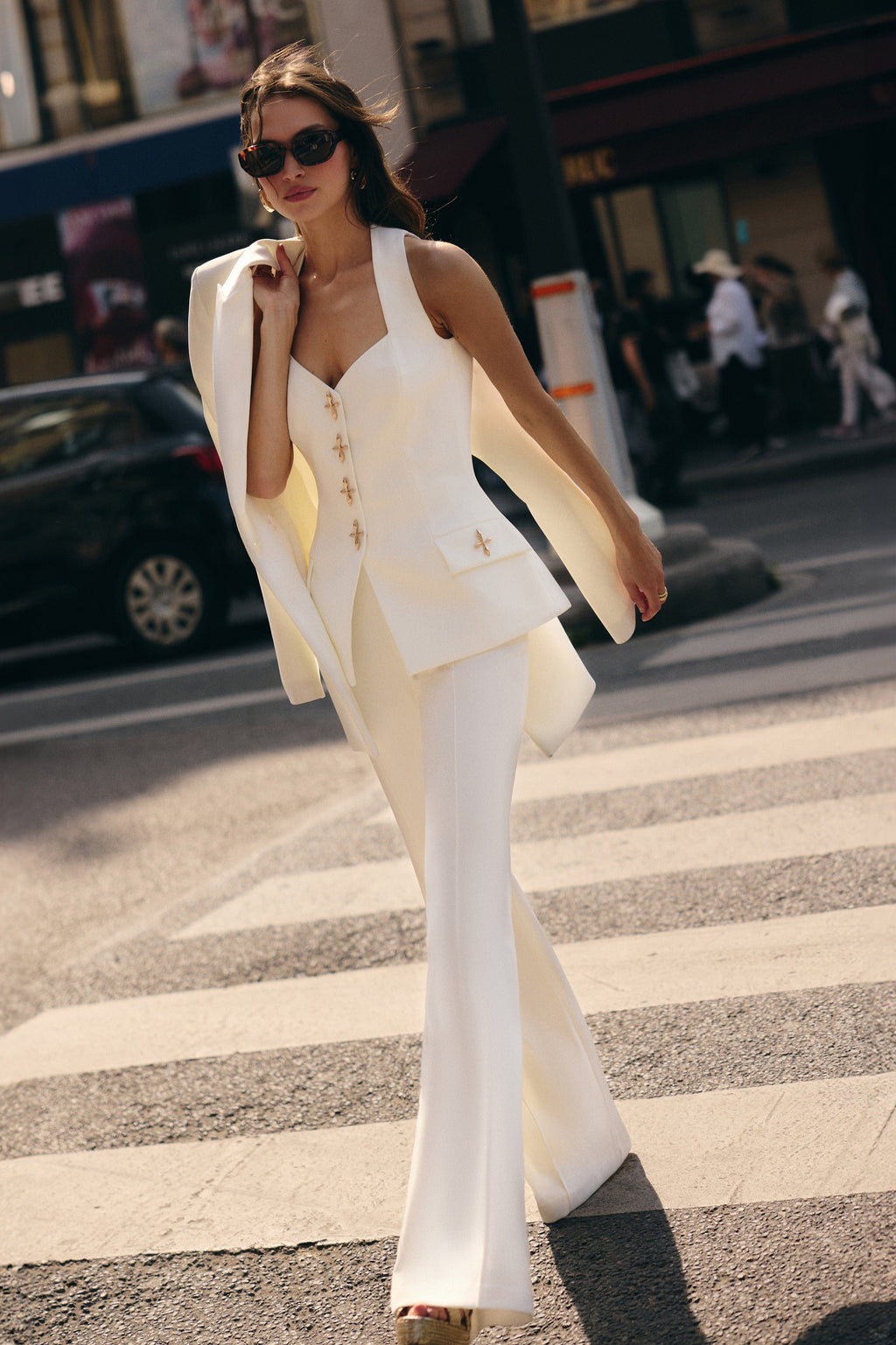 Zoe White Waistcoat