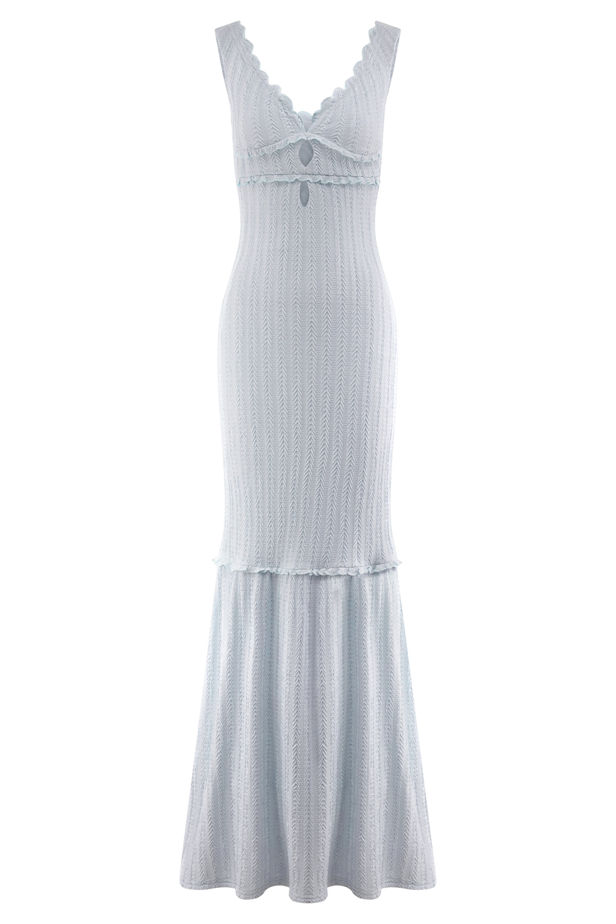 Natalie Off Shoulder Maxi Dress - Sky Blue