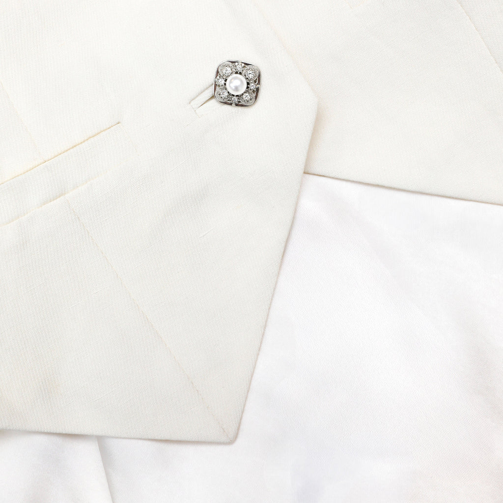 Cream Linen Blend Satin Maxi Dress
