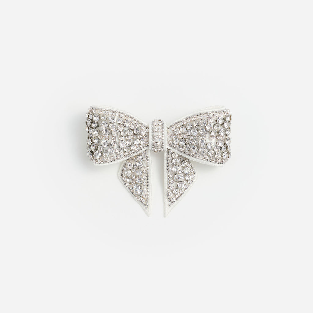 Crystal Embellished Bow Hairclip