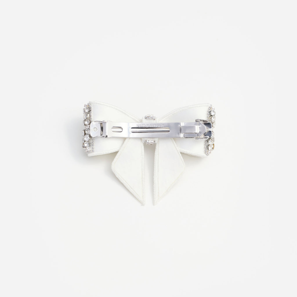 Crystal Embellished Bow Hairclip