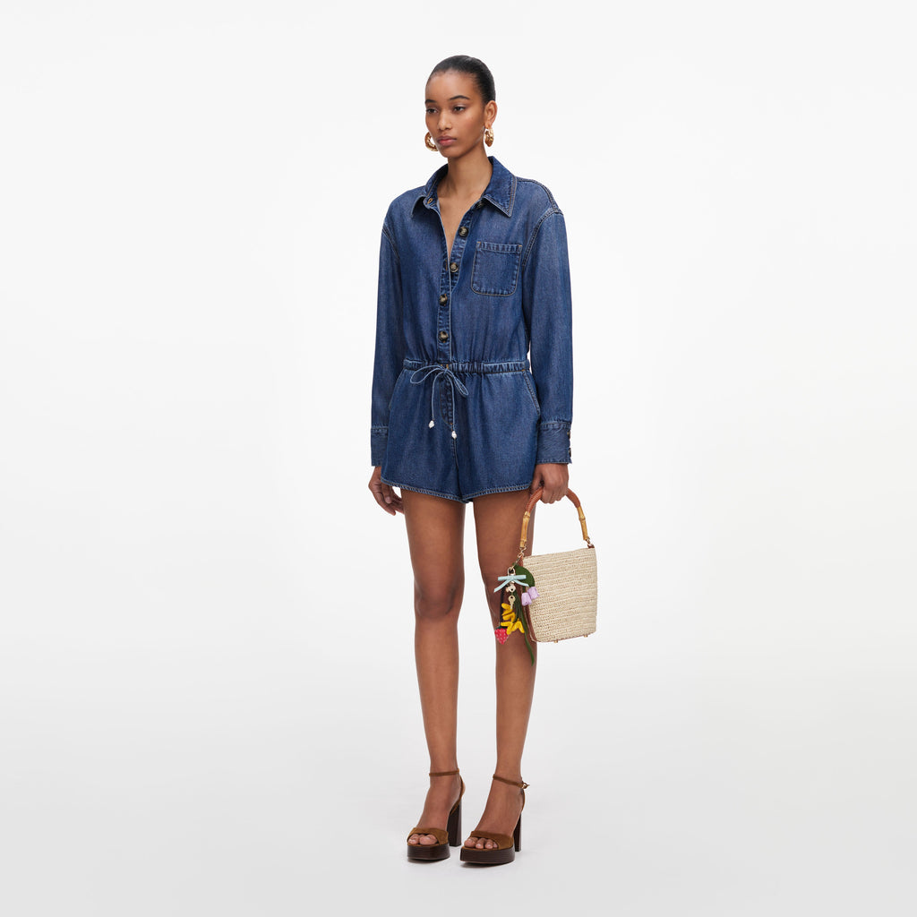 Denim Relaxed Fit Playsuit
