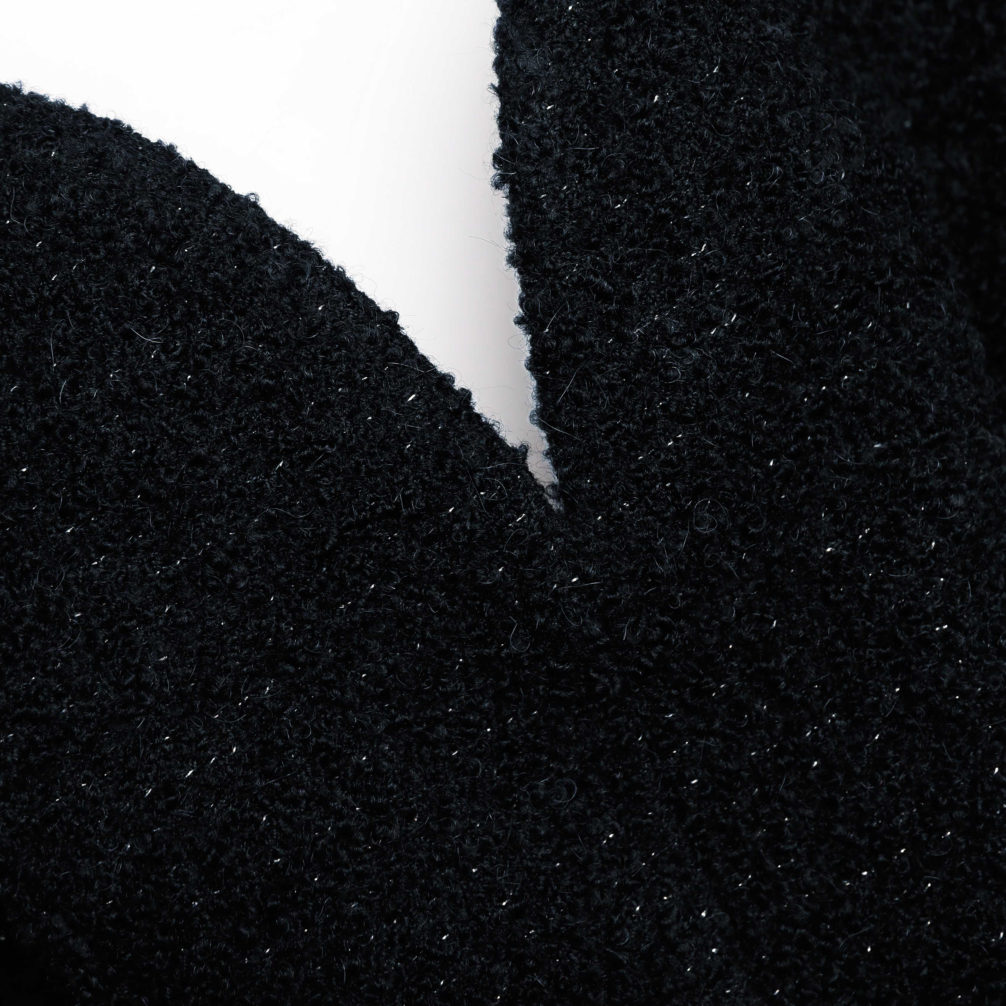 Black Boucle Playsuit