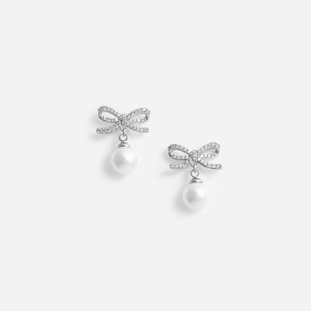 Bow Pearl Earrings
