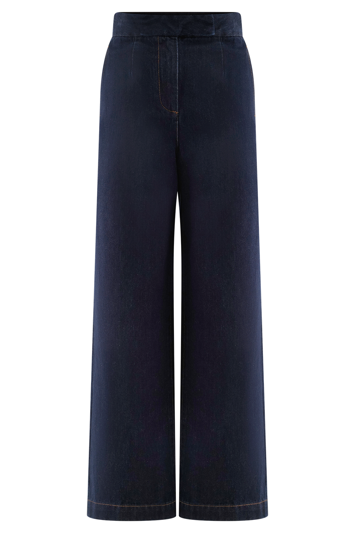 Rayne Wide Leg Denim Jeans - Indigo Blue