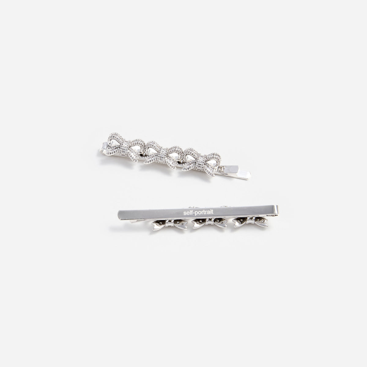 Crystal Bow Hair Slides