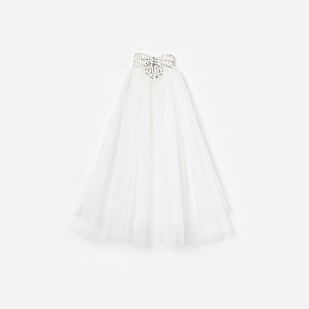 Embellished Bow Veil