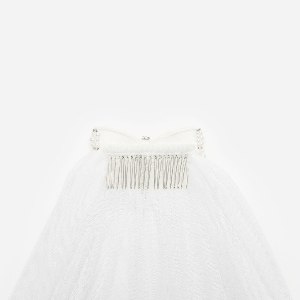 Embellished Bow Veil