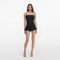 Indigo Denim Bow Playsuit
