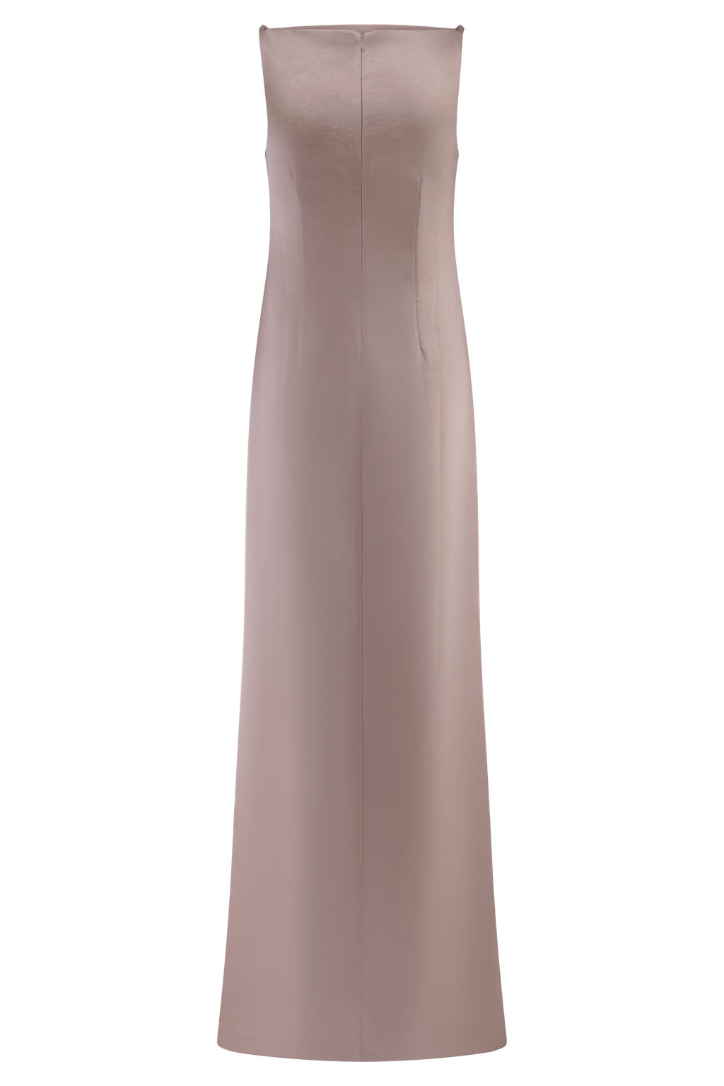 Violet Sleeveless Satin Maxi Dress - Soft Pink