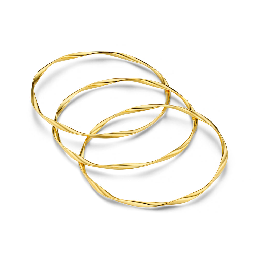 Ribbon Interlocking Bangles