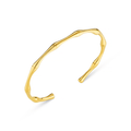 LUXE Polished Bamboo Open Bangle