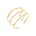Fine Crystal & Wave Wrist Stacking Set