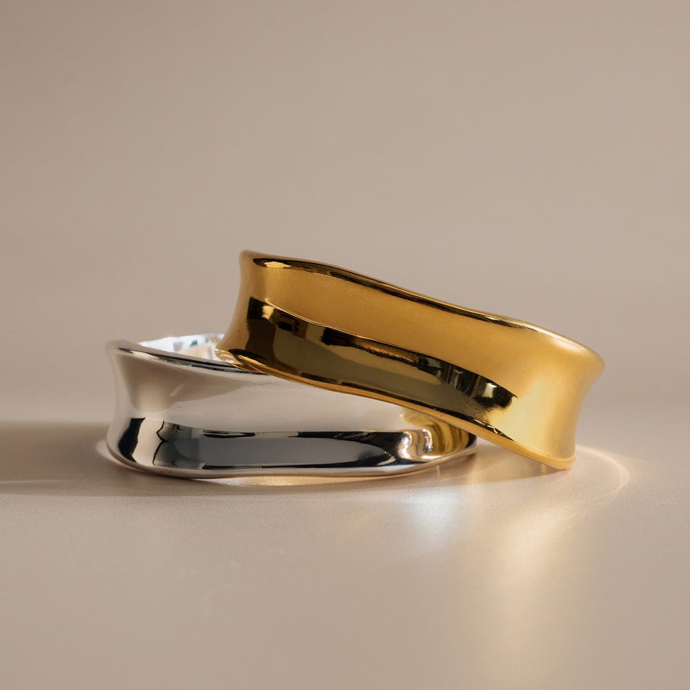LUXE Polished Molten Bangle