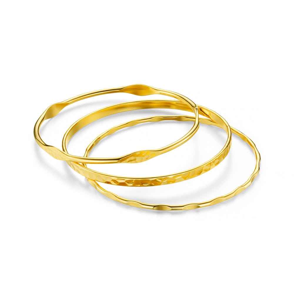 Mixed Textured Wrist Stacking Set