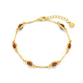 Tiger's Eye & Bar Link Bracelet