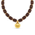 Chunky Beaded Shell Charm Necklace
