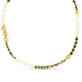 Mixed Semi-Precious & Pearl Beaded Necklace