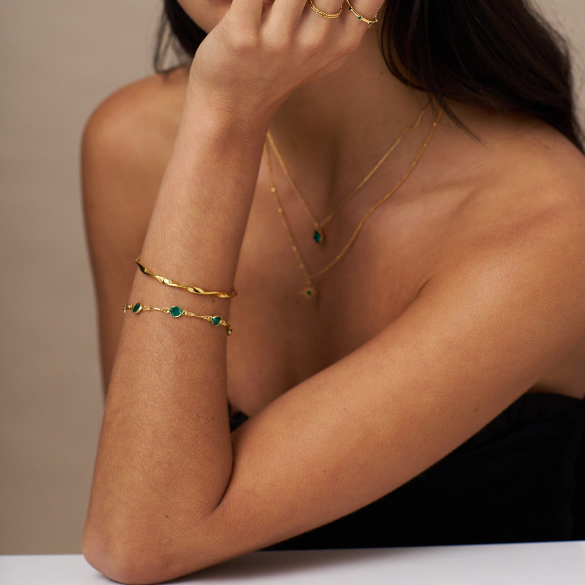 Ribbon Twist Bangle
