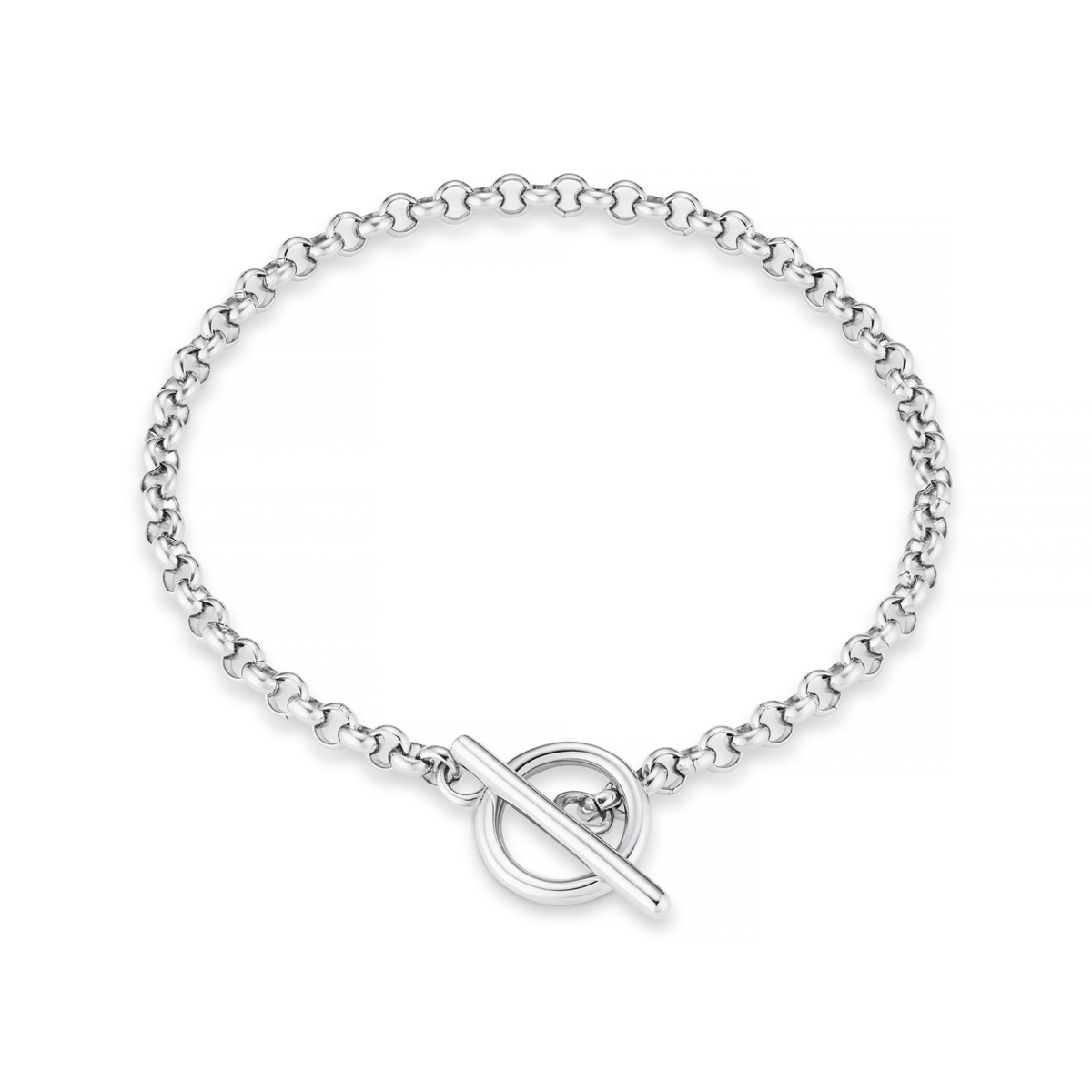 Round Link T-Bar Bracelet