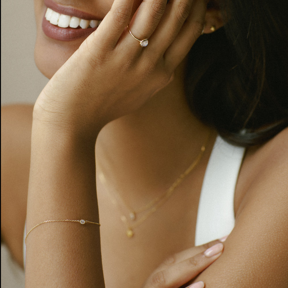 LUXE Classic Crystal Stationed Bracelet