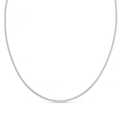 LUXE Flat Snake Chain Necklace-Silver