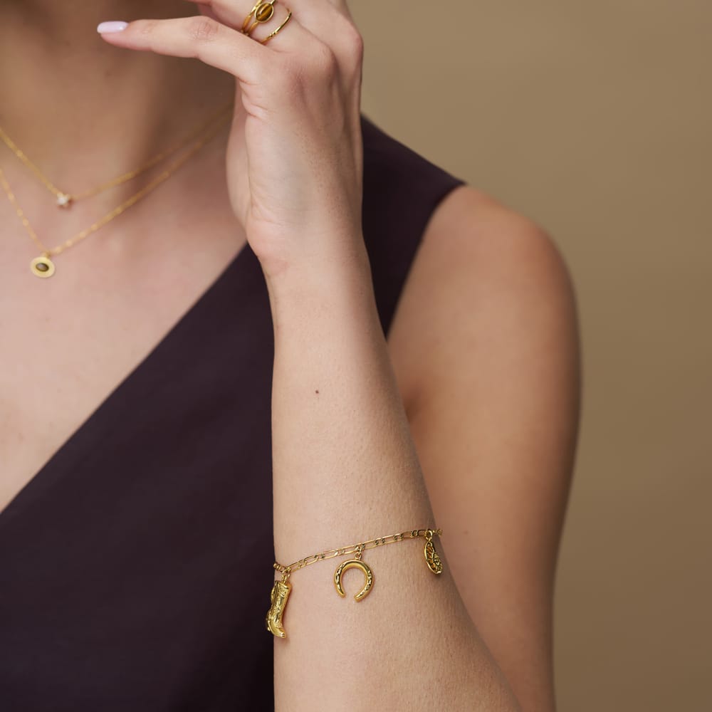 Eclectic Western Charm Bracelet