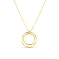 Statement Ribbon Interlocking Pendant Necklace