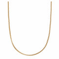 Round Box Chain Necklace - Gold