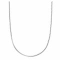 Round Box Chain Necklace - Silver