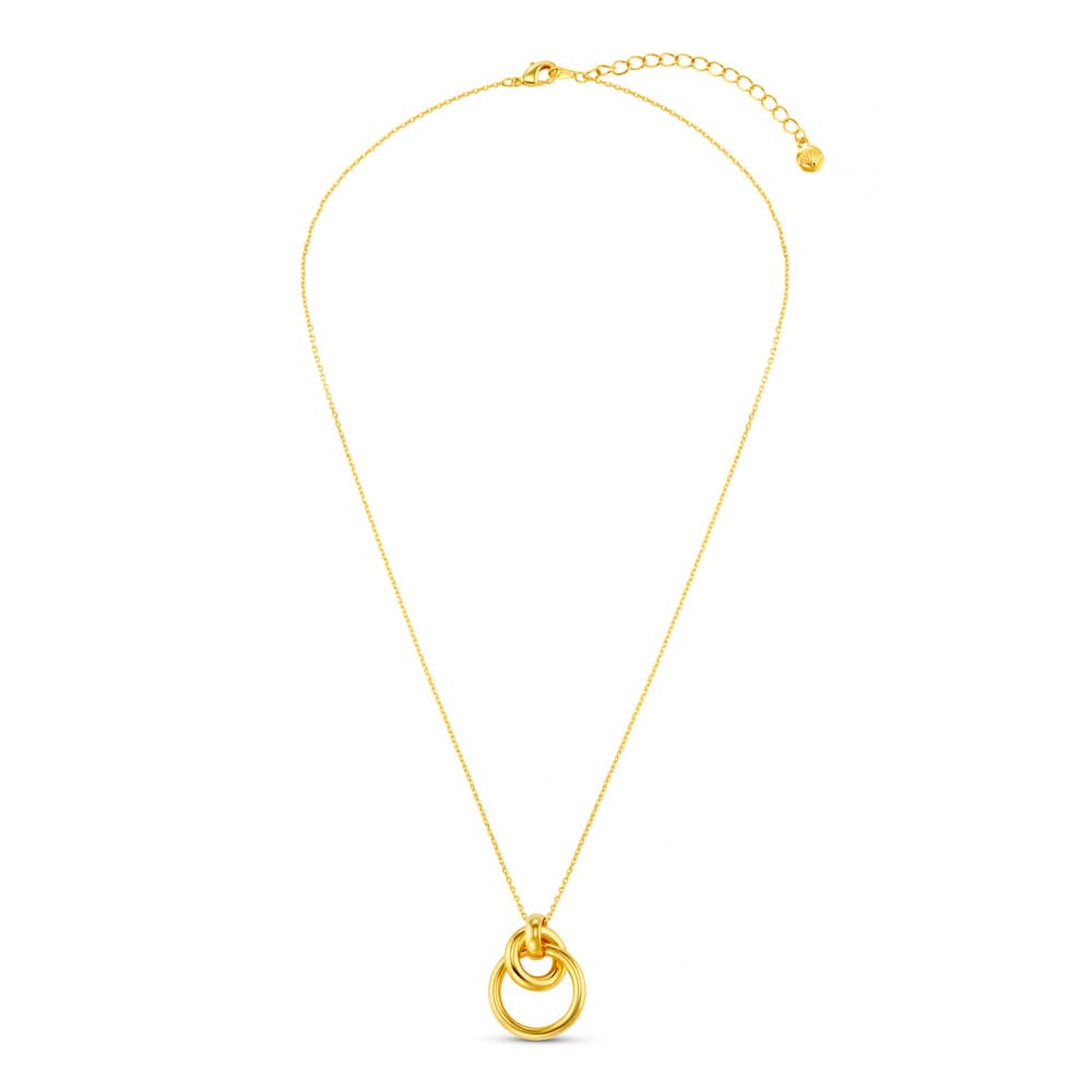 Interlocking Open Circle Necklace