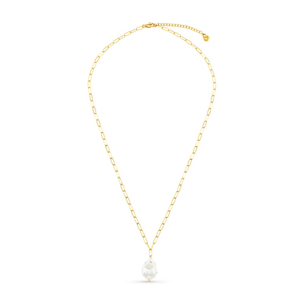 LUXE Statement Pearl Pendant Necklace