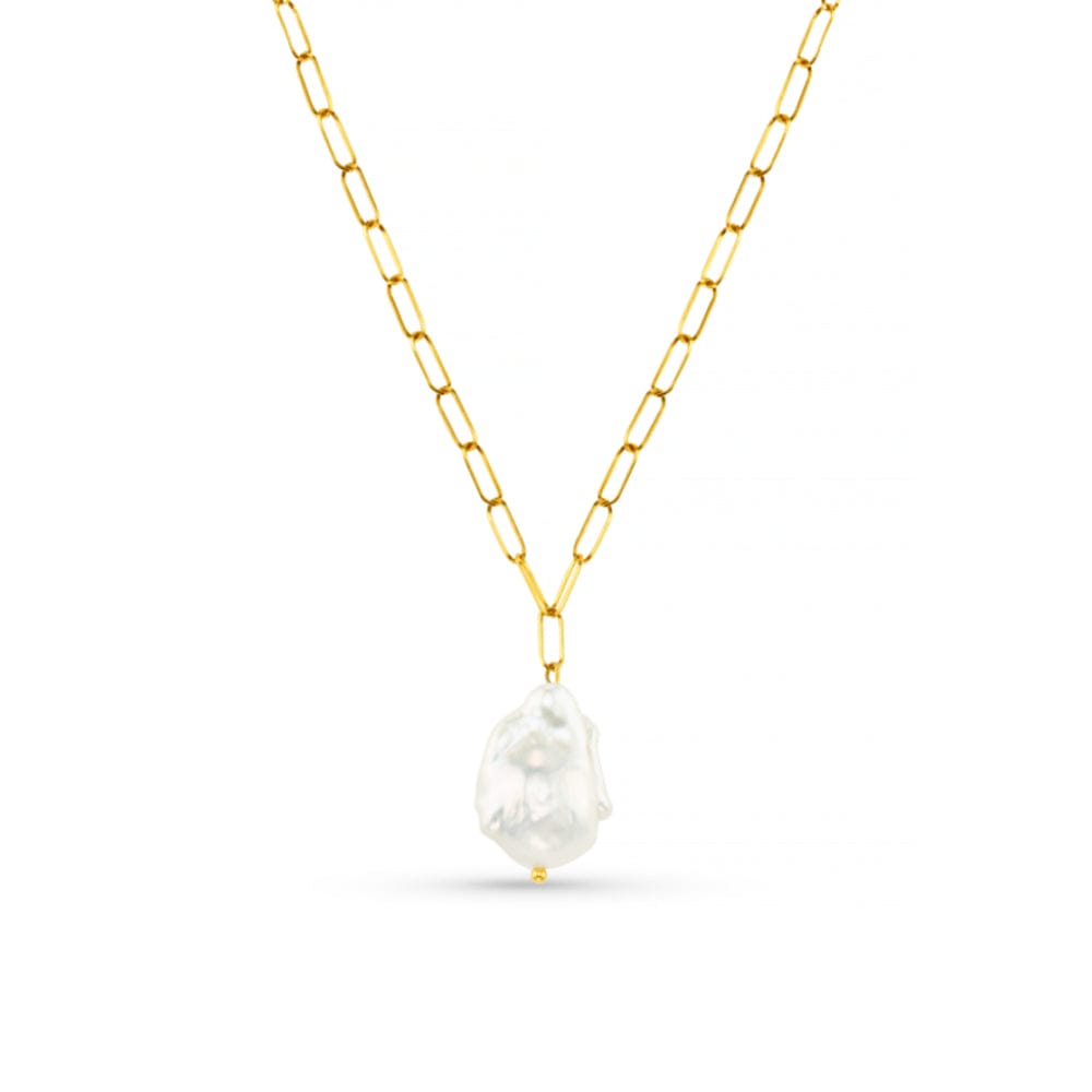 LUXE Statement Pearl Pendant Necklace