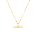 Chunky T-Bar Mid Length Necklace