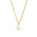 Pearl Satellite Necklace - Gold