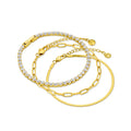 LUXE Chain & Tennis Wrist Stacking Set