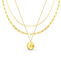 LUXE Coin Multi-Row Chain Necklace