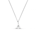 LUXE A Initial Necklace - Silver