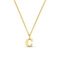 LUXE C Initial Necklace - Gold